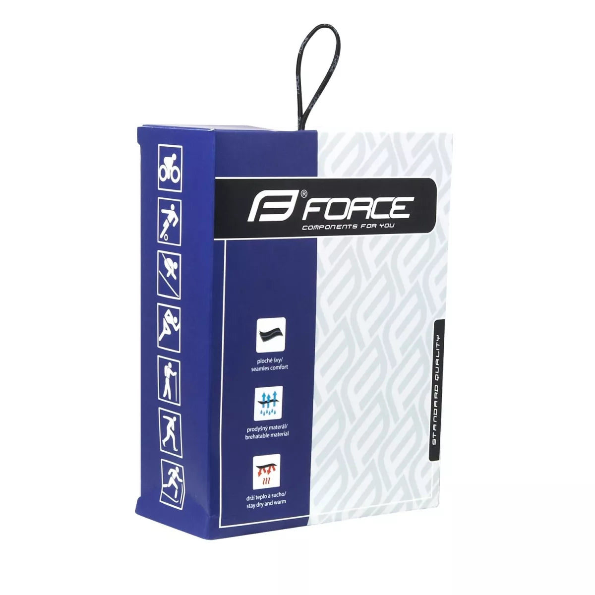 Termo apatiniai marškinėliai FORCE Snowstorm // dydis XS-S (juodi)