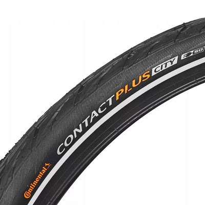Padanga Continental Contact Plus City Reflex 700 x 42C (42-622) // E-bike, kamerinė, apsauga nuo pradūrimų, šviesą atspindinti juosta