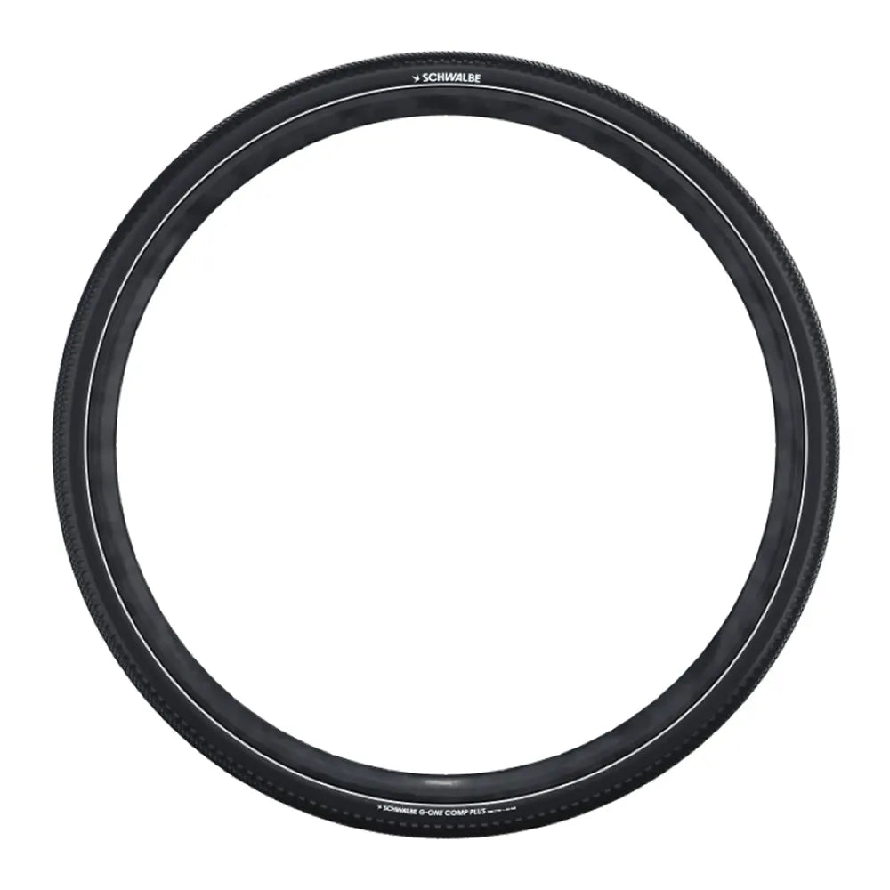 Padanga Schwalbe G-ONE Comp Plus 28" x 1.70" (45-622) // E-25, kamerinė, nelankstoma, Reflex, Green Compound