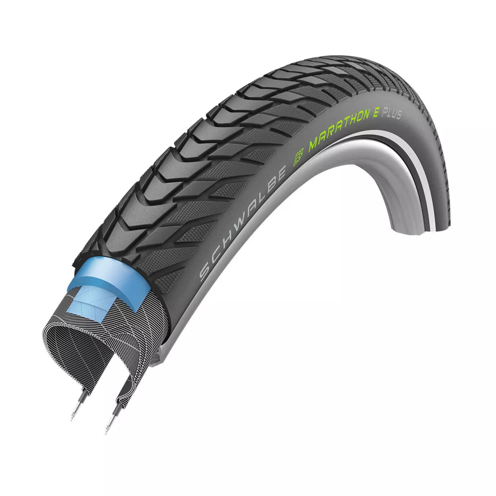 Padanga Schwalbe Marathon E-Plus 28" x 2.15" (55-622) // HS498, DualGuard, kamerinė