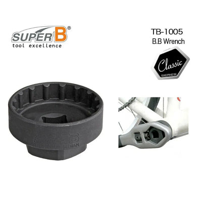 Įrankis SuperB TB-1005 // Center-Lock diskų/rotorių veržlėms nuimti, Shimano Hollowtech II miniklio velenams