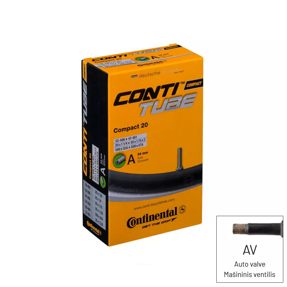 Kamera Continental COMPACT 20 // 20" x 1 1/4" - 20" x 1,75" x 2 (32-406 - 47-451), AV34 mm