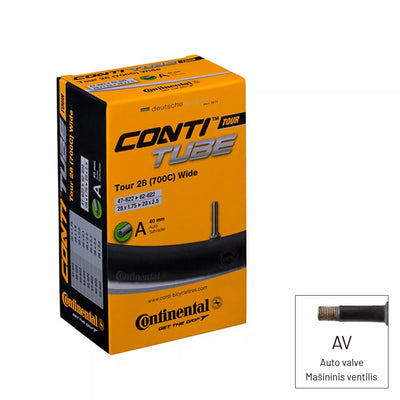 Kamera Continental TOUR 28 Wide // 28" x 1,75 / 2,5" (47/62 - 622), AV40 mm