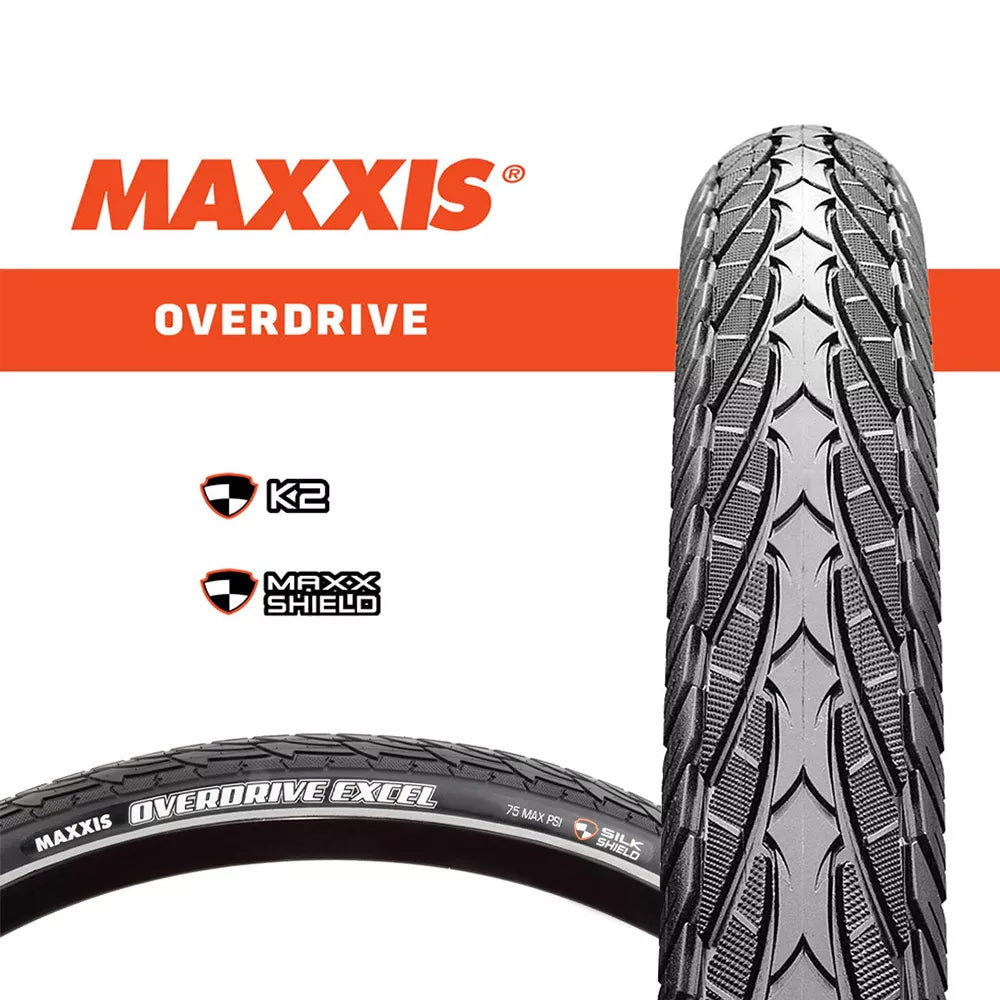 Padanga MAXXIS Overdrive Excel 700 x 35C // "SilkShield" apsauga nuo pradūrimų