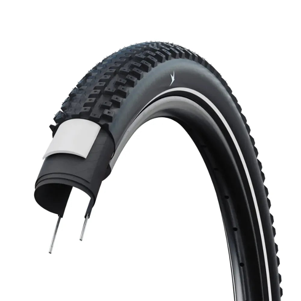 Padanga Schwalbe Advancer Hybrid 29" x 2.10" (54-622) // kamerinė, nelankstoma, Reflex, Green Compound, PunctureGuard