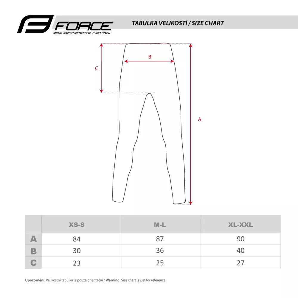 Apatinės kelnės FORCE Frost // dydis XS-S (juodos)